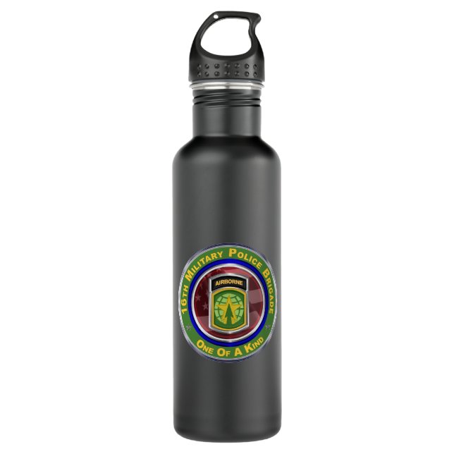 16th Military Police Brigade   Stainless Steel Water Bottle (Front)