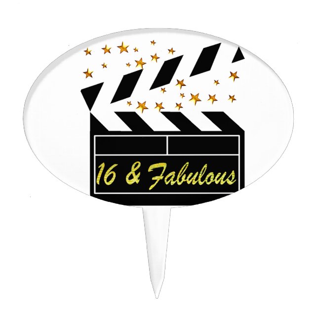 16TH MOVIE QUEEN CAKE TOPPER (Front)