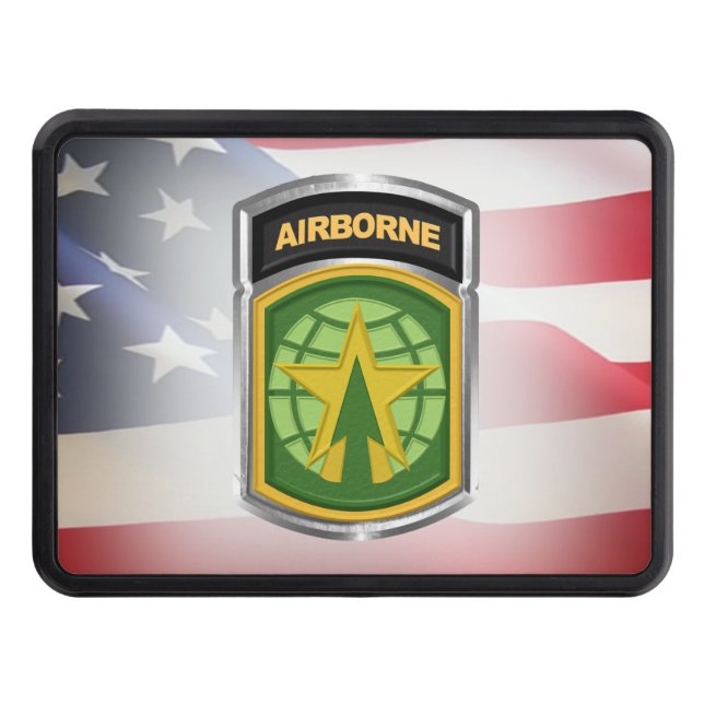 16th MP Brigade Airborne Customized Patch Hitch Cover (Front)