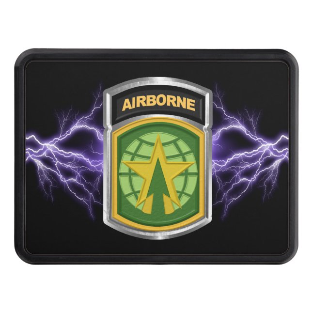 16th MP Brigade Airborne Customized Patch  Hitch Cover (Front)