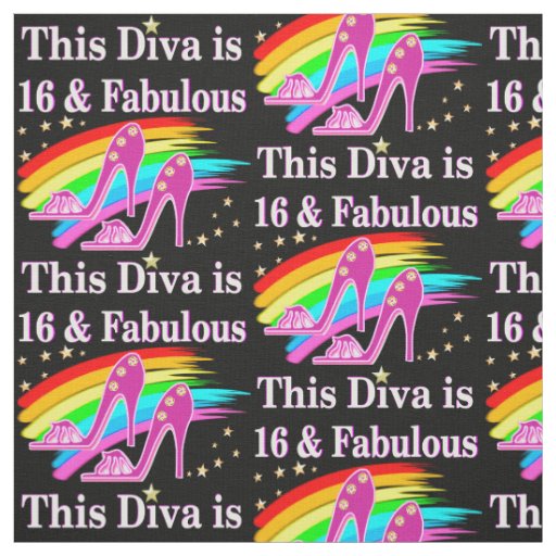 16TH PINK SHOE QUEEN FABRIC