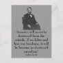 16th President Abraham Lincoln Postcard
