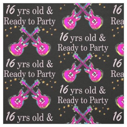 16TH ROCK STAR FABRIC