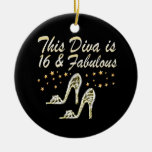 16TH SILVER SHOE QUEEN CERAMIC ORNAMENT