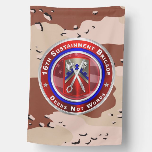 16th Sustainment Brigade Desert Storm House Flag (Front)