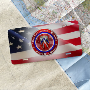 16th Sustainment Brigade License Plate