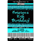 16th VIP Birthday Invitations w/Lanyard