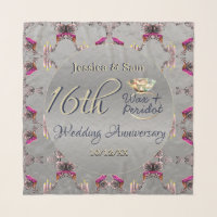16th Wax & Statice Flower Anniversary