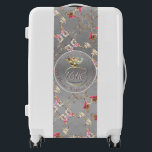 16th Wedding Anniversary Peridot, Wax, Statice  Lu Luggage<br><div class="desc">If you're looking for that unique luggage with original candle,  statice flower and peridot gemstone graphics,  then perhaps you've found it with my original artwork for their 16th wedding anniversary,  Zazzle suitcase!</div>