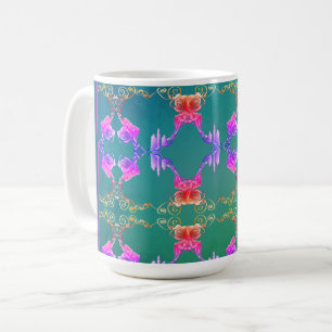 16th Wedding Anniversary Wax & Statice Flowers Coffee Mug