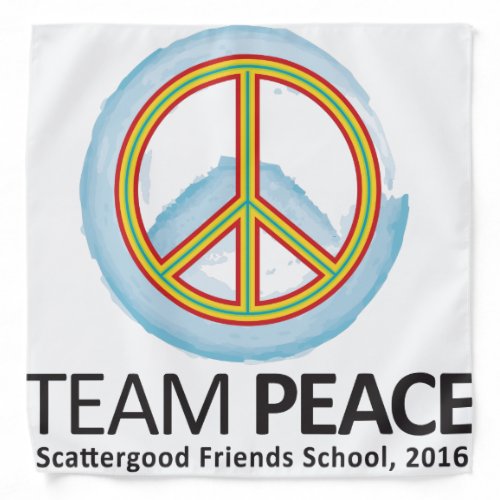 16TPWCB Bandana wTeam Peace Watercolor Logo