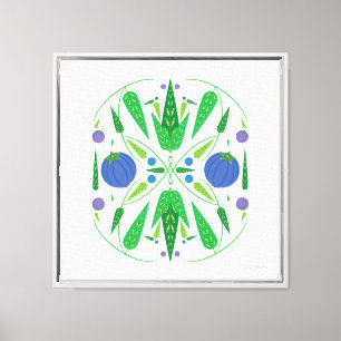 16x16 Guardian of the Blueberries Canvas Giclée Print