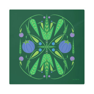 16x16 Guardian of the Blueberries Metal Print