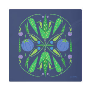 16x16 Guardian of the Blueberries Metal Print