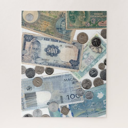 16x20 Antique Money Puzzle for Colorblind People