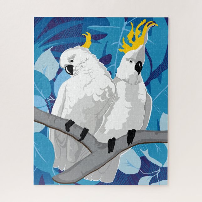16x20 Cockatoo Puzzle for Colorblind People (Vertical)