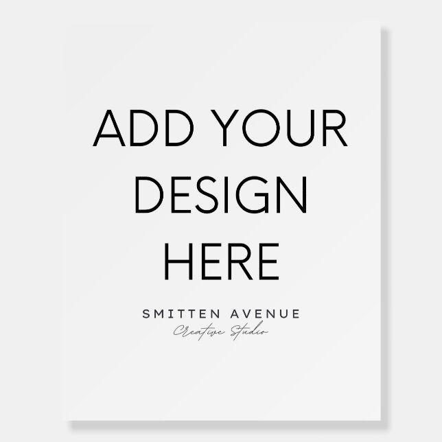 16x20" Foam Core Board Printing (Front)