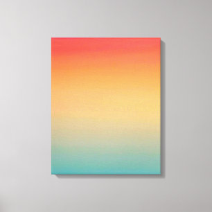 16x20 inches Modern Rainbow Sky Red Yellow Blue Canvas Print