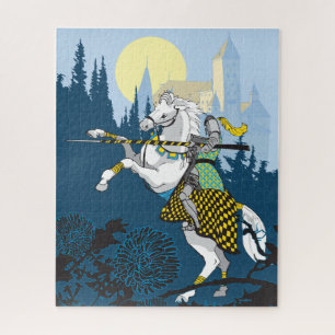 16x20 Jousting Knight Puzzle for Colorblind People