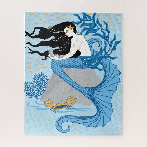 16x20 Mermaid Puzzle for Colorblind People