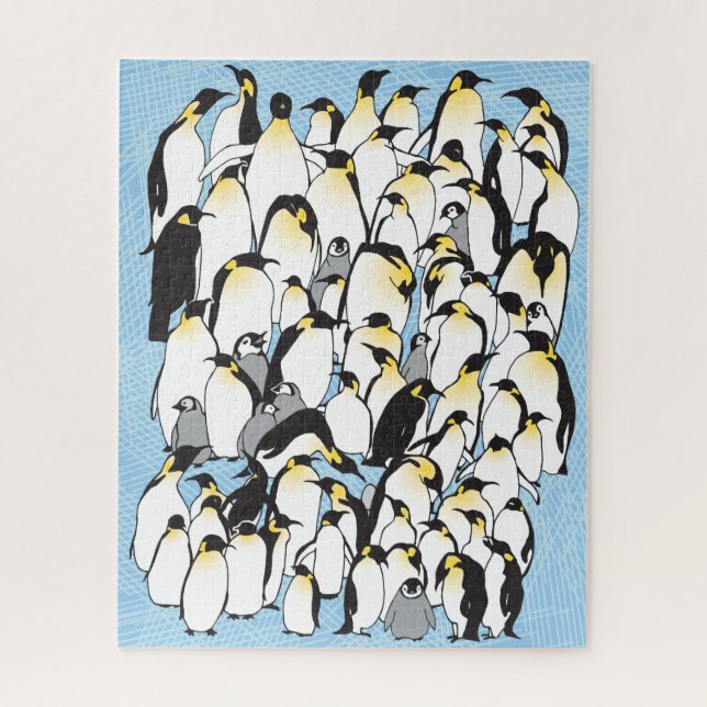 16x20 Penguin Puzzle for Colorblind People (Vertical)