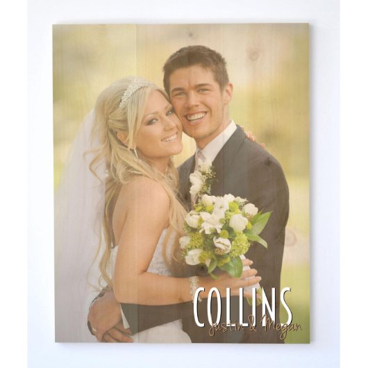 16x20 Timberprintz Wedding Rustic Wood Photo Print (Front)