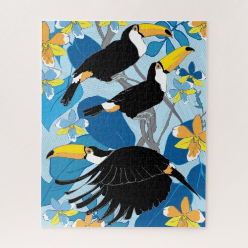 16x20 Toucans Puzzle for Colorblind People