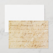 1700s Vintage French Antique Script Background (Front/Back)