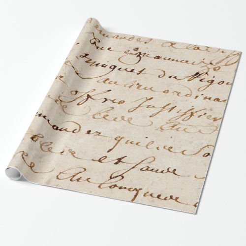 1700s Vintage French Script Grunge Parchment Paper