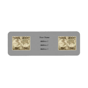 1708 World Map by Jean Baptiste Nolin Label