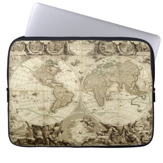 1708 World Map by Jean Baptiste Nolin Laptop Sleeve