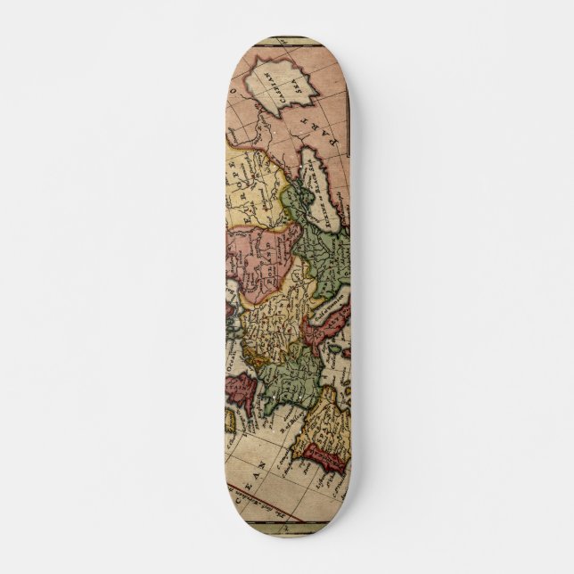 1721 Map of Europe Skateboard Deck (Front)