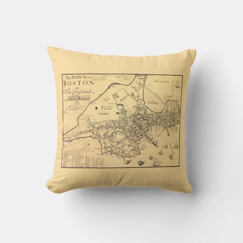 1722 Boston _ Throw Pillow