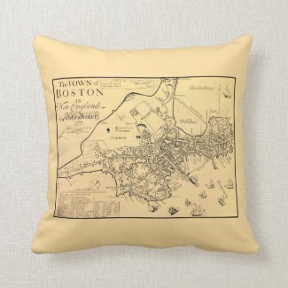 1722 Boston - Throw Pillow