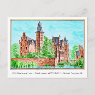 1729 A. de Haen Dutch Kasteel WESTERVELT .... Card