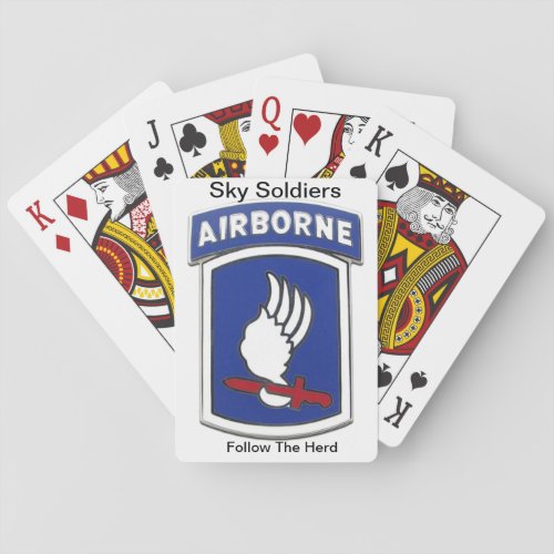 173d airborne playing cards Army airsoft