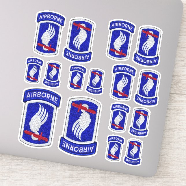 173rd ABN Airborne Brigade Sky Soldiers Contour St Sticker (Detail)