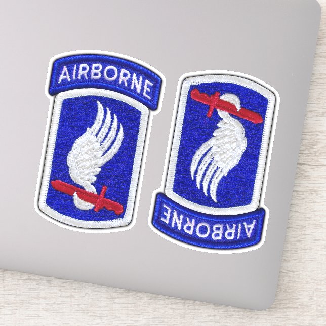 173rd ABN Airborne Brigade Sky Soldiers Contour Sticker (Detail)