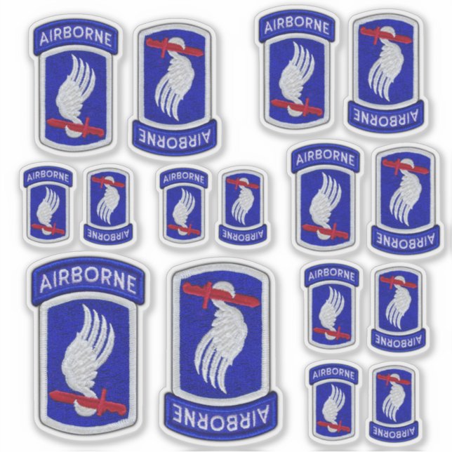 173rd ABN Airborne Brigade Sky Soldiers Contour Sticker (Front)