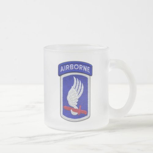 173rd ABN Airborne Brigade veterans vets LRRP Frosted Glass Coffee Mug