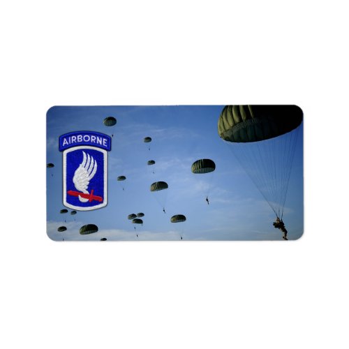 173rd ABN BDE Airborne Brigade Sky Soldiers Vets Label