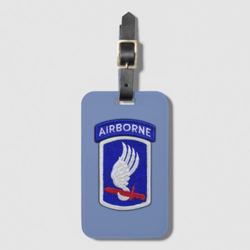 173rd ABN BDE airborne brigade veterans vet patch Luggage Tag