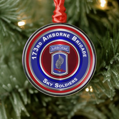173rd Airborn173rd Aire Brigade Keepsake Christmas Metal Ornament