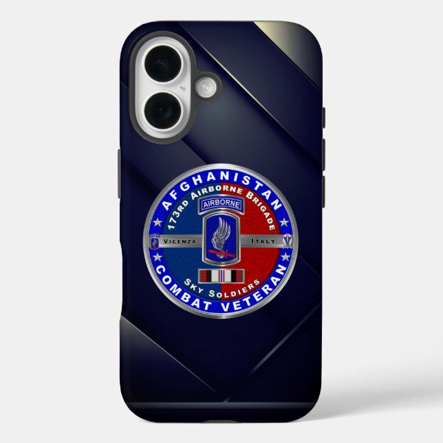 173rd Airborne Brigade Afghanistan Veteran Case-Mate iPhone Case (Back)