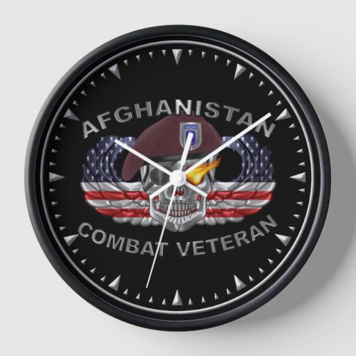 173rd Airborne Brigade Afghanistan Veteran Clock
