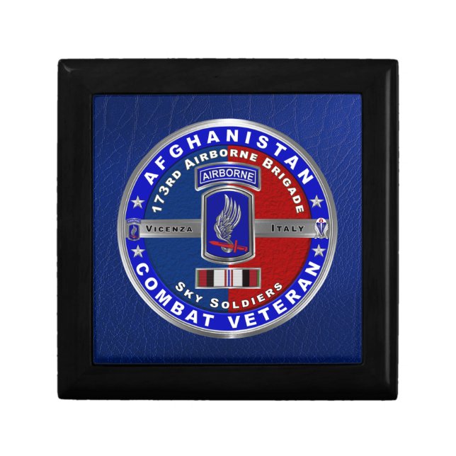 173rd Airborne Brigade Afghanistan Veteran Gift Box (Front)