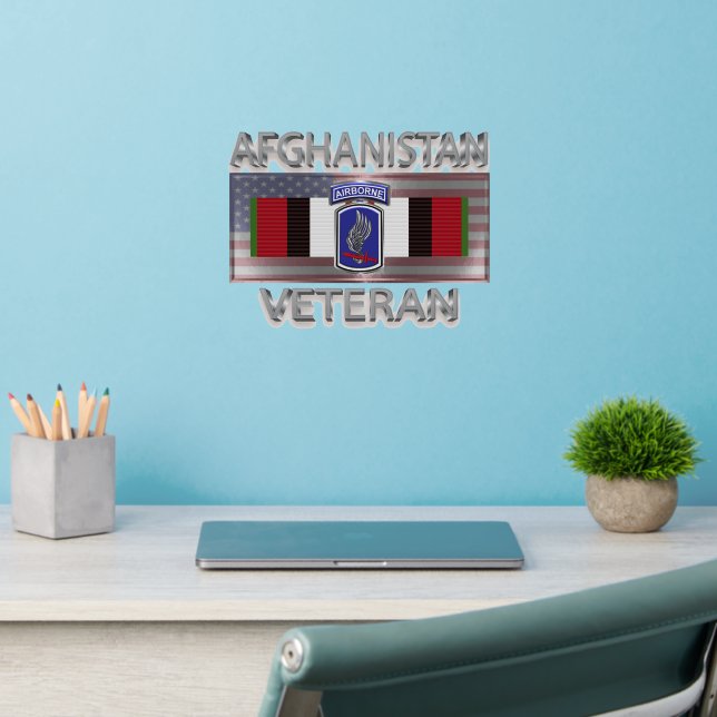 173rd Airborne Brigade Afghanistan Veteran Wall Decal (Home Office 2)