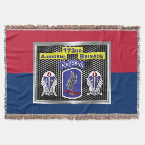 173rd Airborne Brigade Awesome Custom Design Throw Blanket