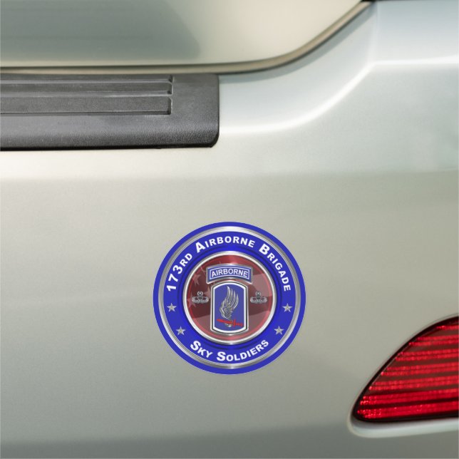 173rd Airborne Brigade Car Magnet (In Situ)