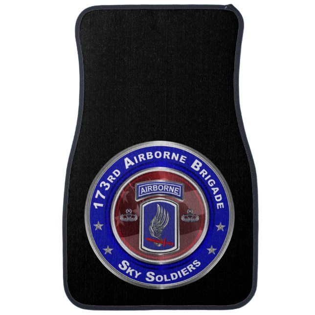 173rd Airborne Brigade Combat Team Car Floor Mat (Front)
